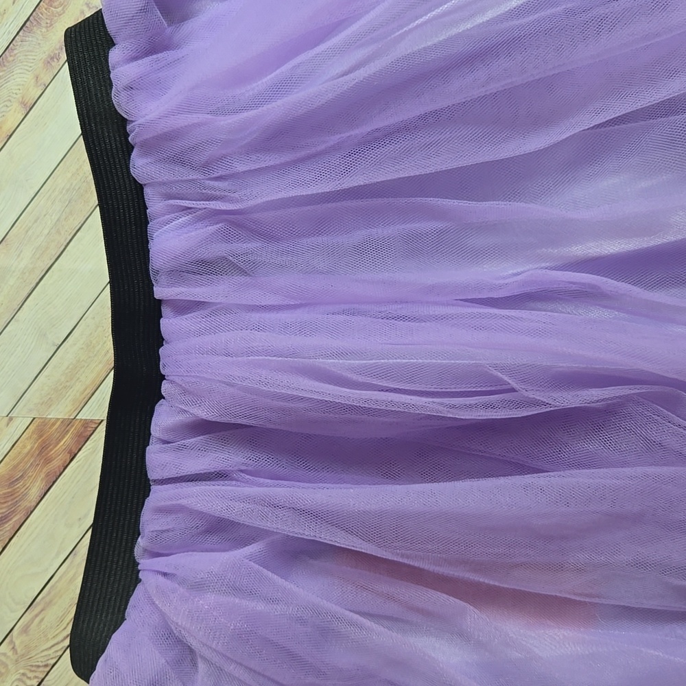Girl's Purple Ballet Mesh Tutu Skirt Dance Halloween Costume Birthday Party - Picture 4 of 10